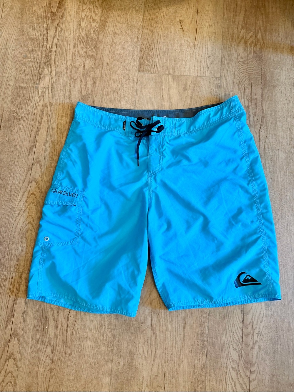 Quiksilver Men’s Teal Blue Swim Board Shorts